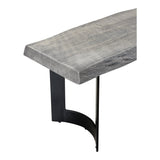  Bent Industrial Small Wood Dining Bench Moe' Home