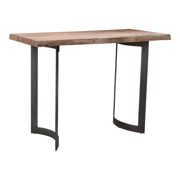  Bent Industrial Solid Acacia Wood Bar Table Moe' Home