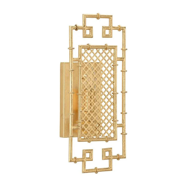 Benton Bamboo Design Gold Wall Sconce - LOOMLAN - Chelsea House - Wall Sconces