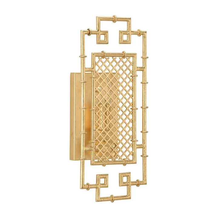 Benton Bamboo Design Gold Wall Sconce - LOOMLAN - Chelsea House - Wall Sconces