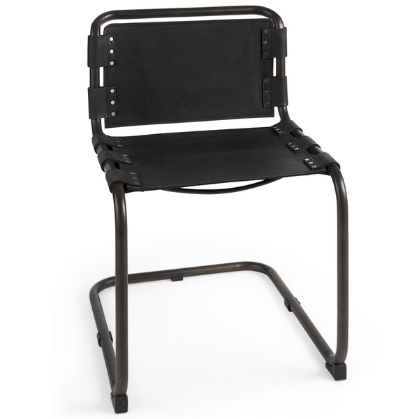 Berbick Leather Armless Dining Chair (Set of 2)