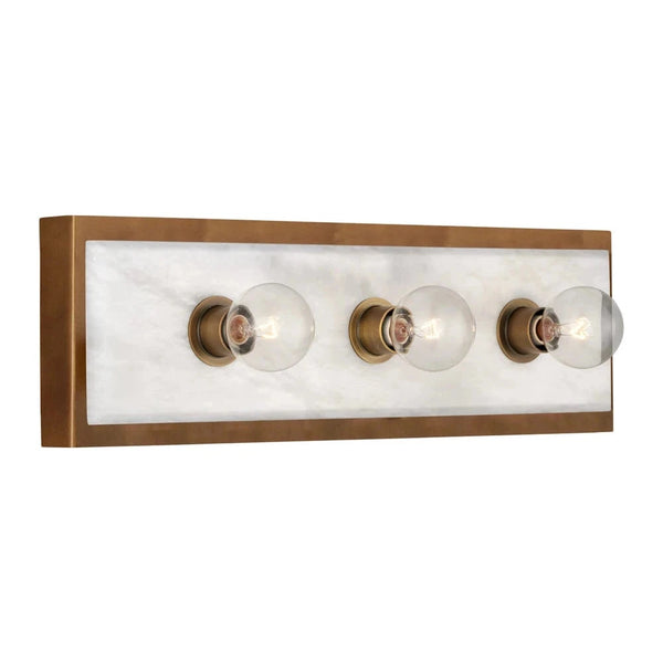 Berdine Modern Brass Design Wall Sconce-Wall Sconces-Currey & Co-LOOMLAN