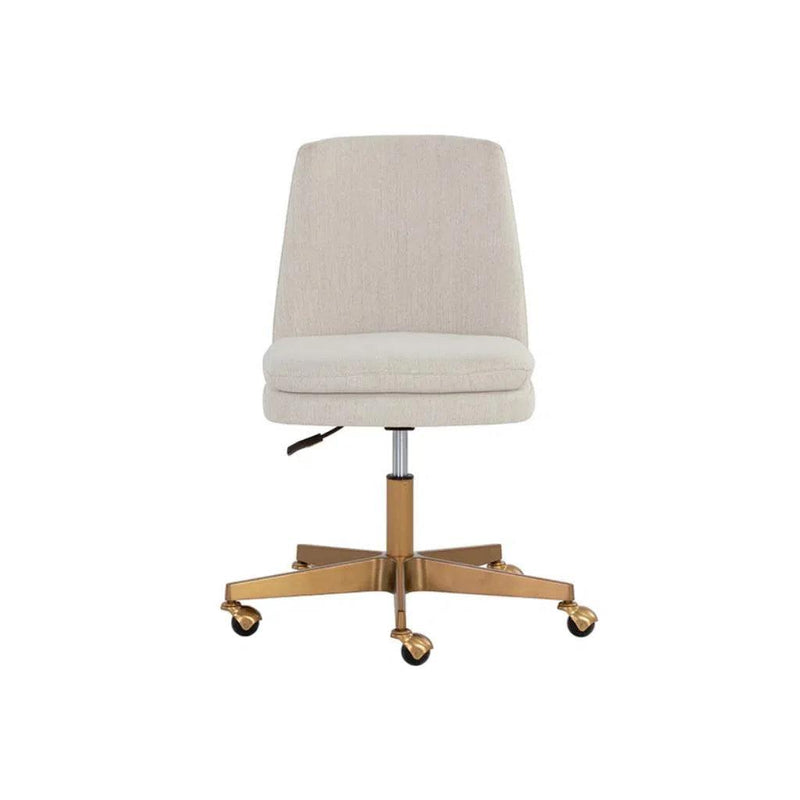 Berget Fabric Armless Office Chair-Office Chairs-SUNPAN-LOOMLAN