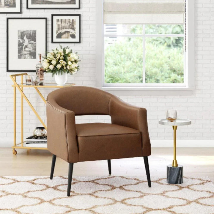 Berkeley Accent Chair Vintage Brown - LOOMLAN - Zuo Modern - Accent Chairs