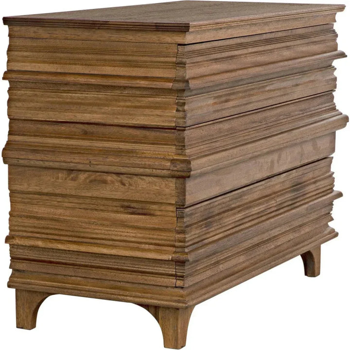 Bernard Wood Brown Chest - LOOMLAN - Noir - Chests