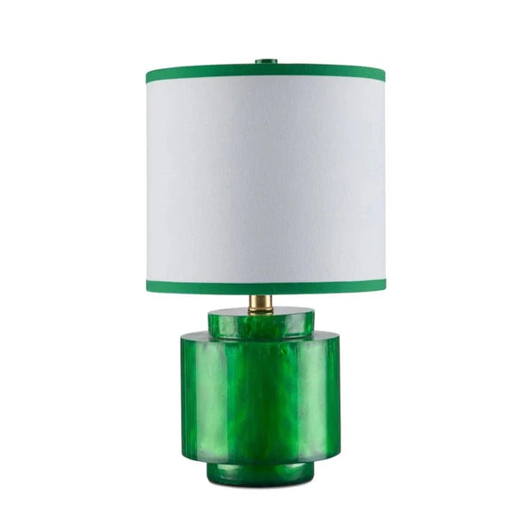 Beryl Composite Swirl Finish Table Lamp - LOOMLAN - Currey & Co - Table Lamps