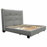 Beverly Grey Bed With Storage-Beds-Diamond Sofa-LOOMLAN