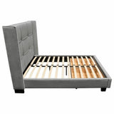 Beverly Grey Bed With Storage-Beds-Diamond Sofa-LOOMLAN