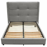 Beverly Grey Bed With Storage-Beds-Diamond Sofa-LOOMLAN