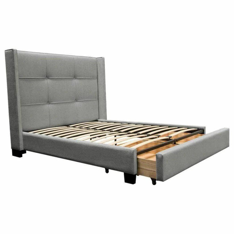 Beverly Grey Bed With Storage-Beds-Diamond Sofa-LOOMLAN