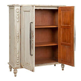 Bijou Vintage Designed Wooden Hall Cabinet-Accent Cabinets-Furniture Classics-LOOMLAN