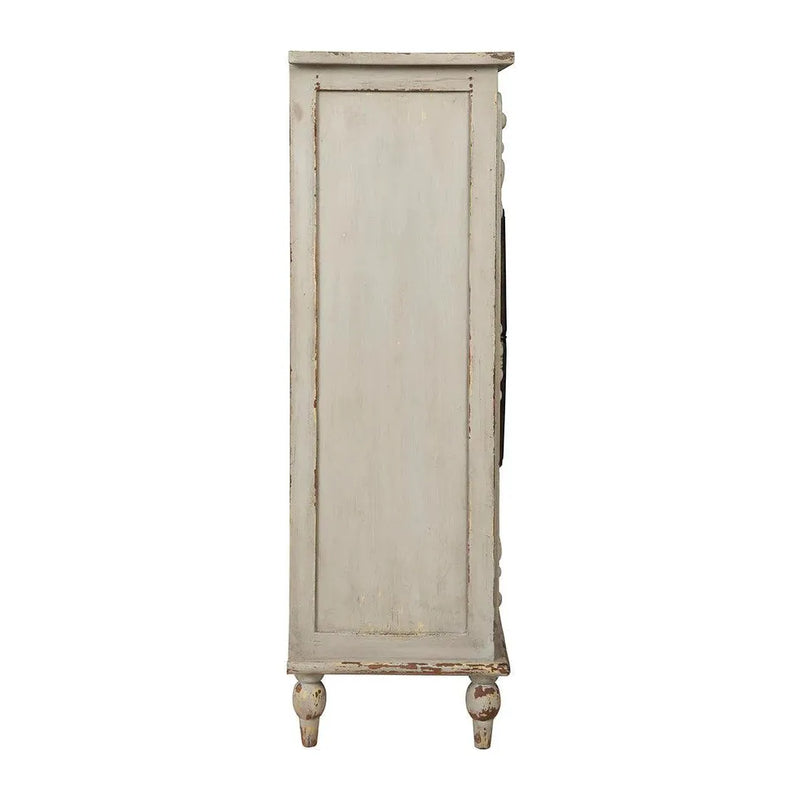 Bijou Vintage Designed Wooden Hall Cabinet-Accent Cabinets-Furniture Classics-LOOMLAN