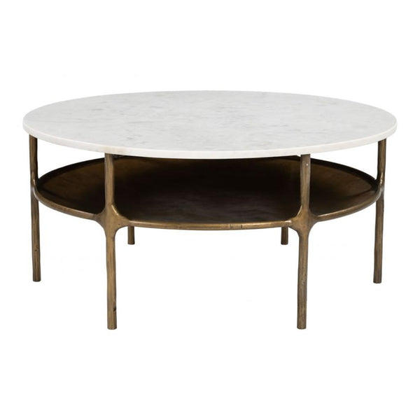 Bild White Marble Top Round Coffee Table