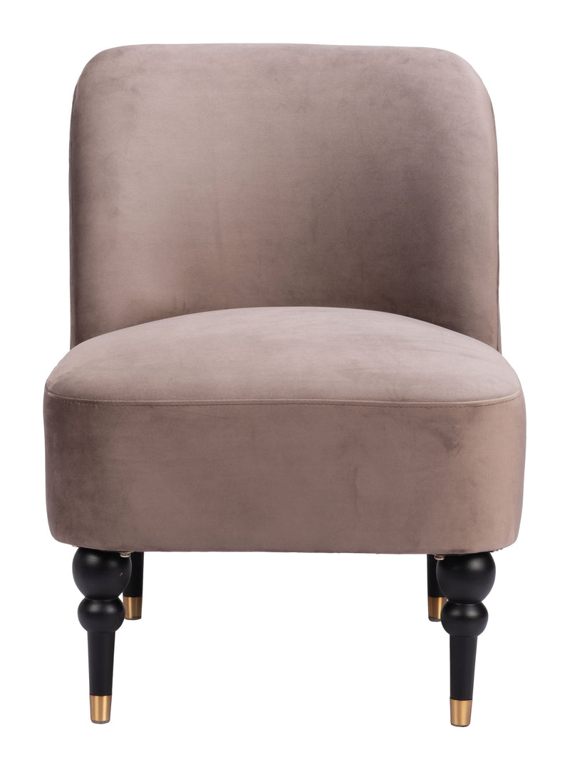 Bintulu Accent Chair Taupe-Club Chairs-Zuo Modern-LOOMLAN