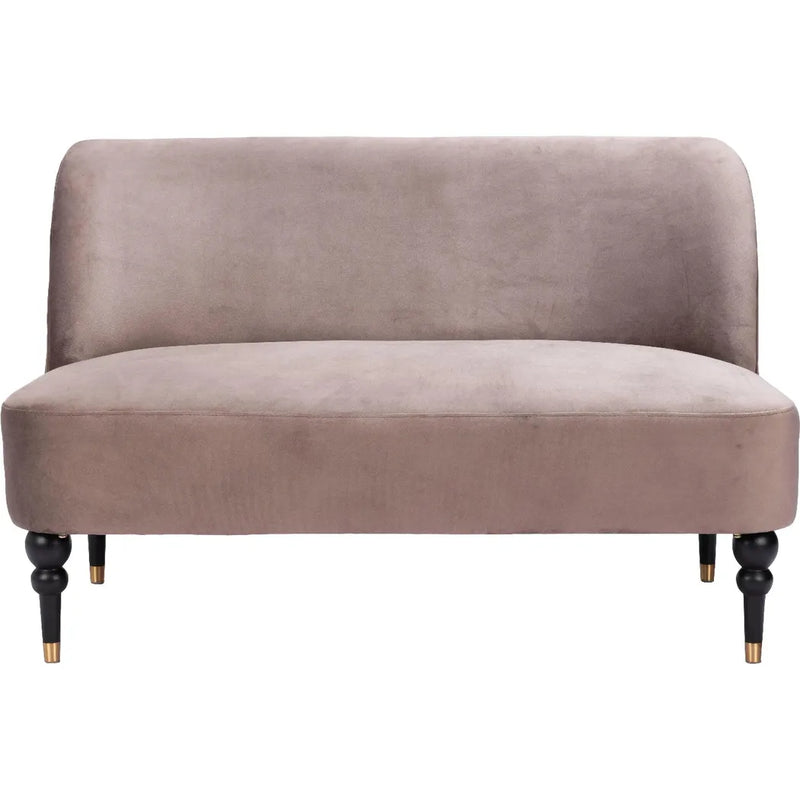 Bintulu Loveseat Taupe Sofas & Loveseats LOOMLAN By Zuo Modern