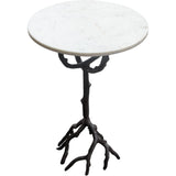 Birch Round Accent Table-Side Tables-Diamond Sofa-LOOMLAN