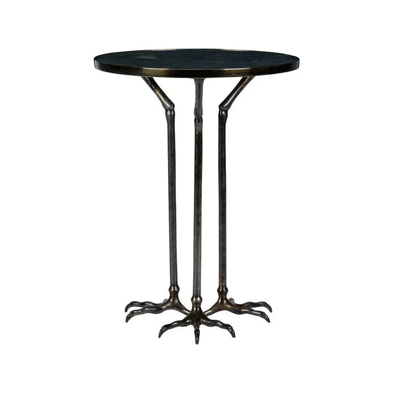 Bird Foot Leg Designed Round Side Table - LOOMLAN