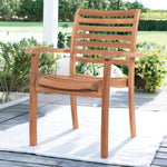 Birmingham Stacking Teak Outdoor Dining Armchair 4PC