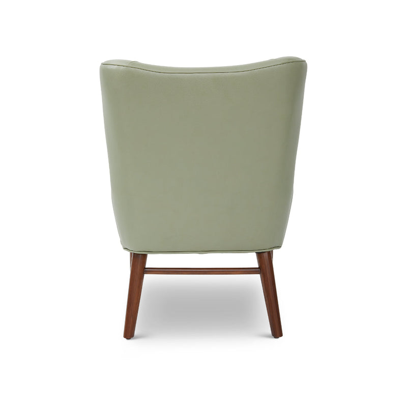 Bitsy Aniline Top Grain Leather Accent Chair-Accent Chairs-One For Victory-LOOMLAN