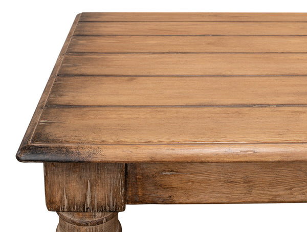 Bixby Rectangular Dining Table Seats 8 People-Dining Tables-Sarreid-LOOMLAN