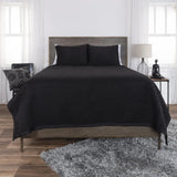 Black Bedroom Quilt 3 Piece Set Parker-Quilt Sets-LOOMLAN-King-LOOMLAN