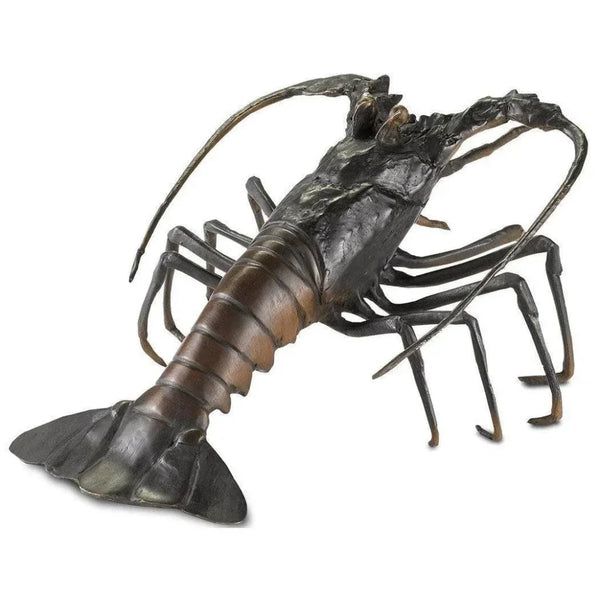 Black Bronze Edo Bronze Lobster - LOOMLAN - Currey & Co - Statues & Sculptures