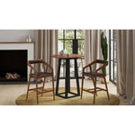 Black Brown Mid-Century Modern Barstool