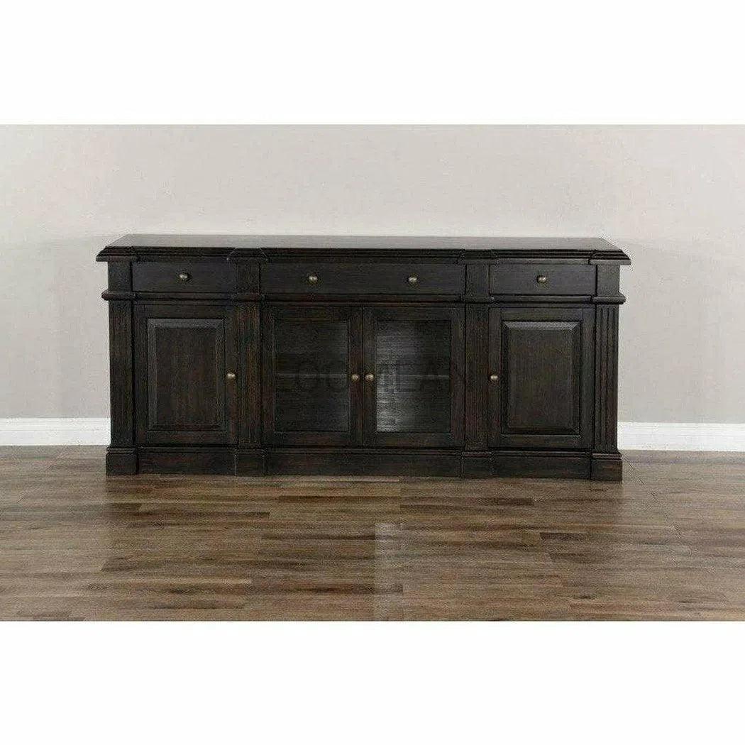 Black Entertainment Wall Unit Media Console