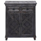 Black Farmhouse Wood Cabinet Drawers