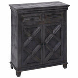 Black Farmhouse Wood Cabinet Drawers