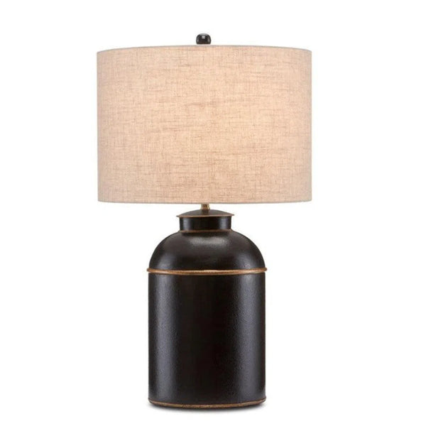 Black Gold London Black Table Lamp Table Lamps LOOMLAN By Currey & Co