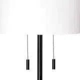 Black Iron Lincoln Floor Lamp-Floor Lamps-Jamie Young-LOOMLAN