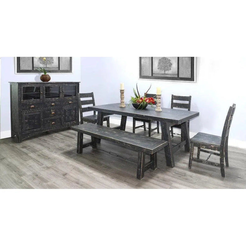 Black Sand Dining Table Black