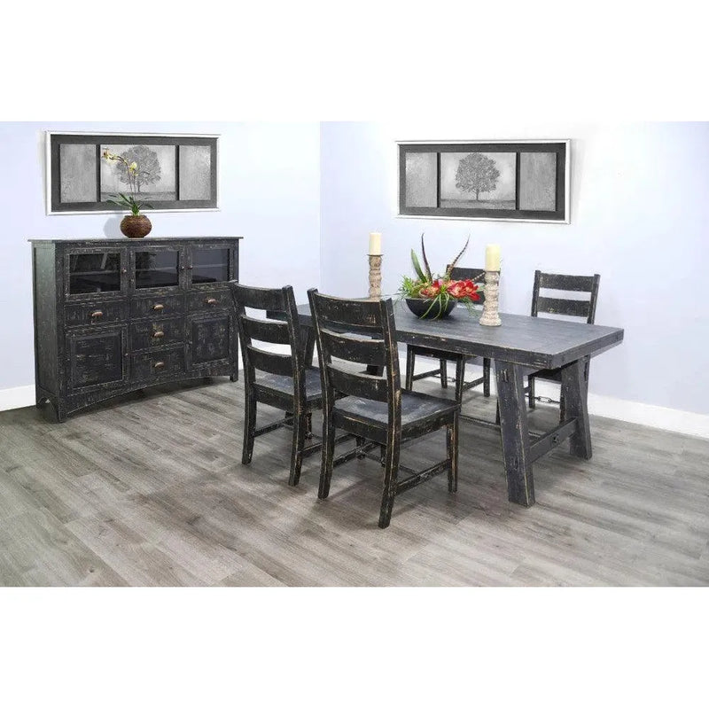 Black Sand Dining Table Black