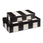 Black White Natural Arrow Box Set of 2