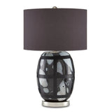Black White Schiappa Table Lamp Table Lamps LOOMLAN By Currey & Co