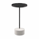 Black and White Marble Scatter Accent Table