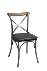 Black Armless Metal Counter Height Stool (NO CUSHION)