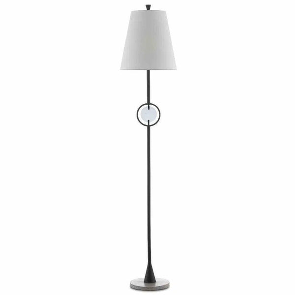 Blacksmith Polished Concrete Privateer Floor Lamp Floor Lamps LOOMLAN By Currey & Co