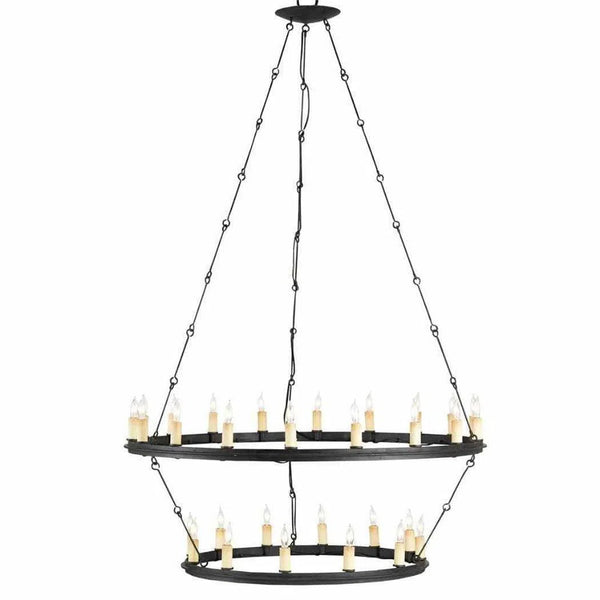 Blacksmith Toulouse Chandelier Chandeliers LOOMLAN By Currey & Co