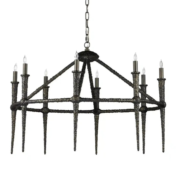 Blackthorn Cast Aluminum Framed Chandelier