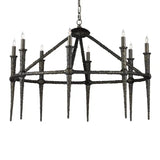 Blackthorn Cast Aluminum Framed Chandelier