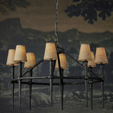 Blackthorn Cast Aluminum Framed Chandelier