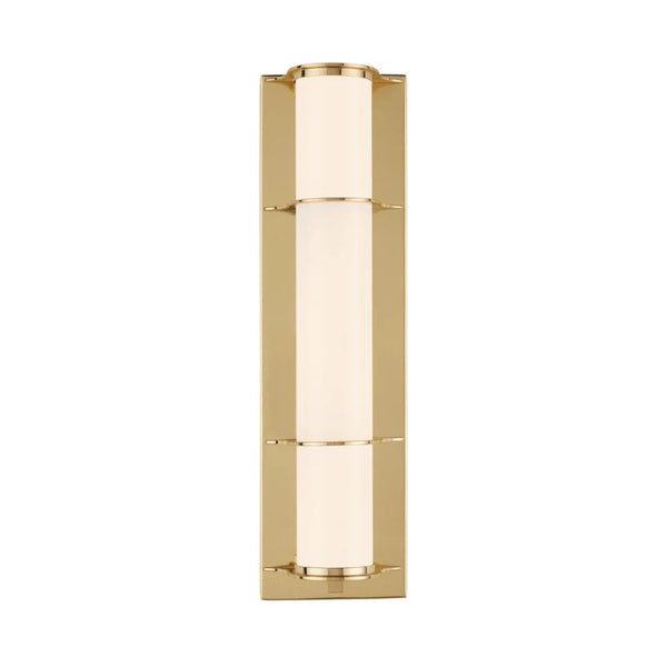 Blaine Modern Polished Bath Wall Sconce-Wall Sconces-Currey & Co-LOOMLAN