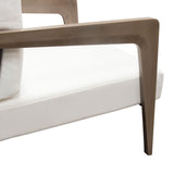 Blair Accent Chair in White Fabric-Club Chairs-Diamond Sofa-LOOMLAN