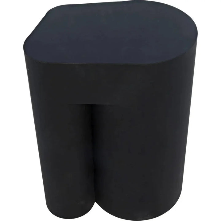 Blair Black Steel Geometric Side Table - LOOMLAN - Noir - Side Tables