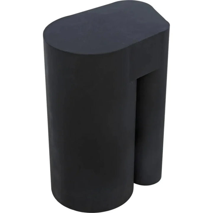 Blair Black Steel Geometric Side Table - LOOMLAN - Noir - Side Tables