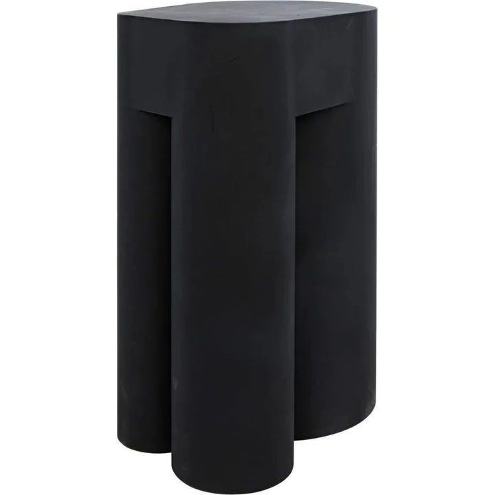 Blair Black Steel Geometric Side Table - LOOMLAN - Noir - Side Tables