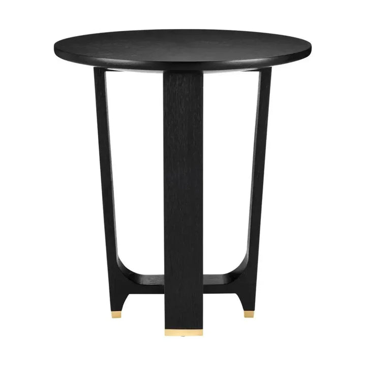 Blake Black Accent Table - LOOMLAN - Currey & Co - Side Tables