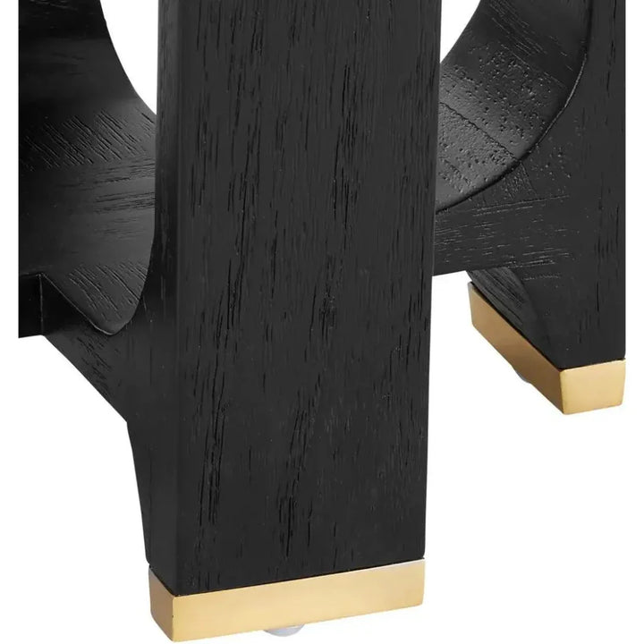 Blake Black Accent Table - LOOMLAN - Currey & Co - Side Tables